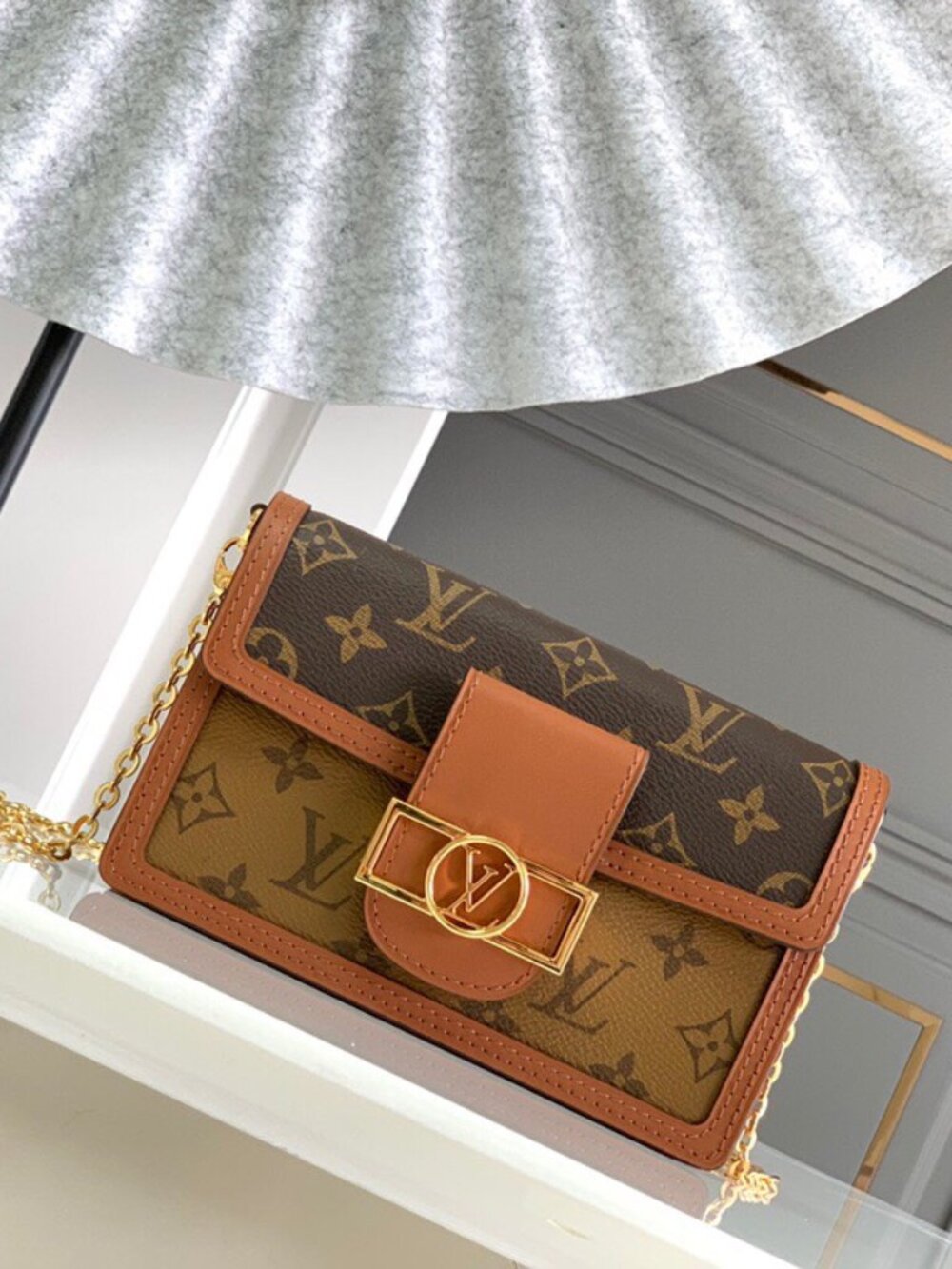 LV Dauphine Monogram Shoulder Bag